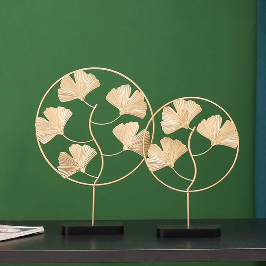 A Touch of Gold: Ginkgo Leaves Tabletop Ornament